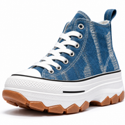 Nexsus Plus Women’s Chunky Platform High-Top Trainers – Lace-Up Casual Sneakers UK 3–8