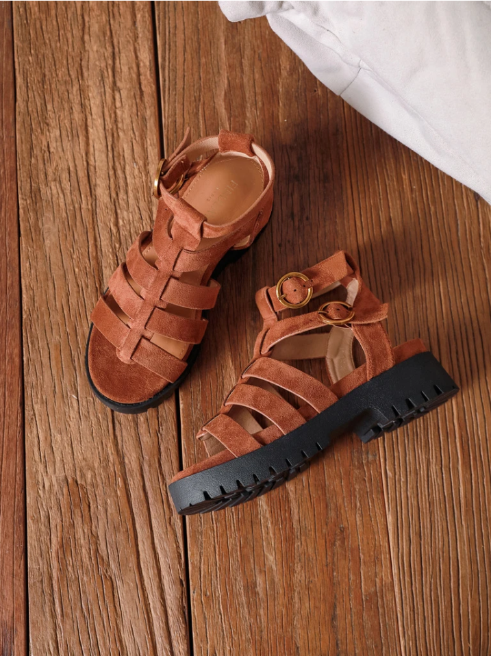 Nexsus Plus Women’s Chunky Slip-On Buckle Sandals (UK 3–8)