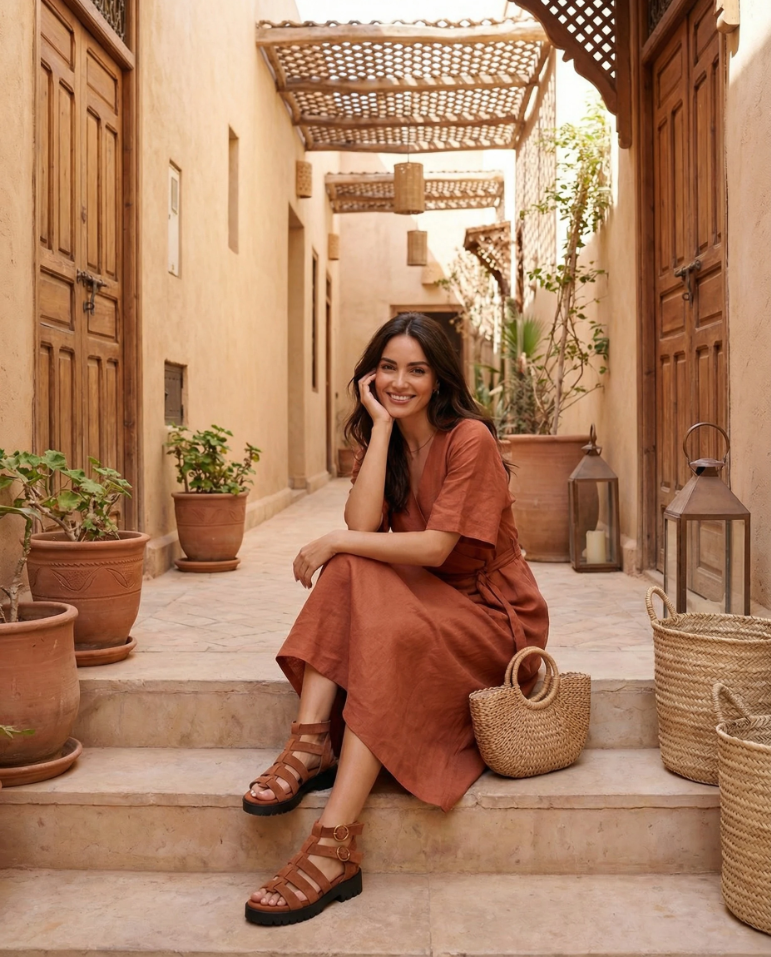 Nexsus Plus Women’s Chunky Slip-On Buckle Sandals (UK 3–8)