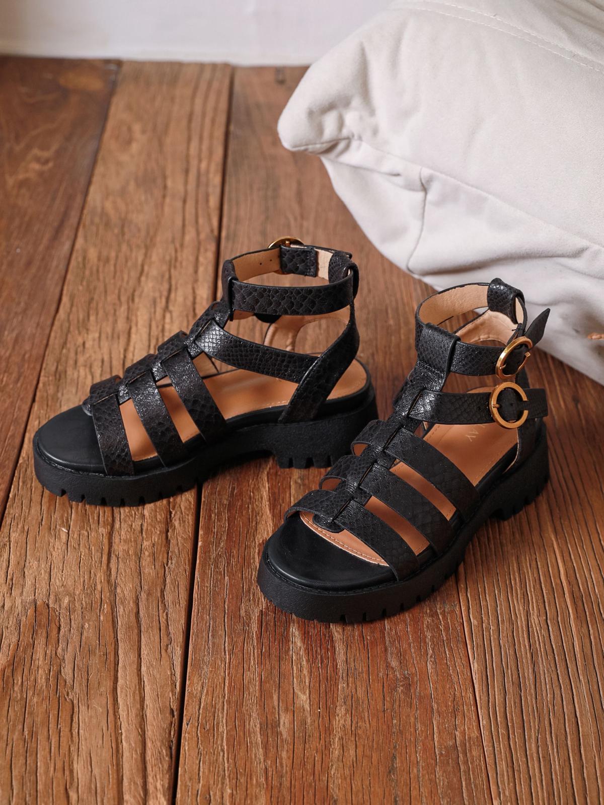 Nexsus Plus Women’s Chunky Slip-On Buckle Sandals (UK 3–8)